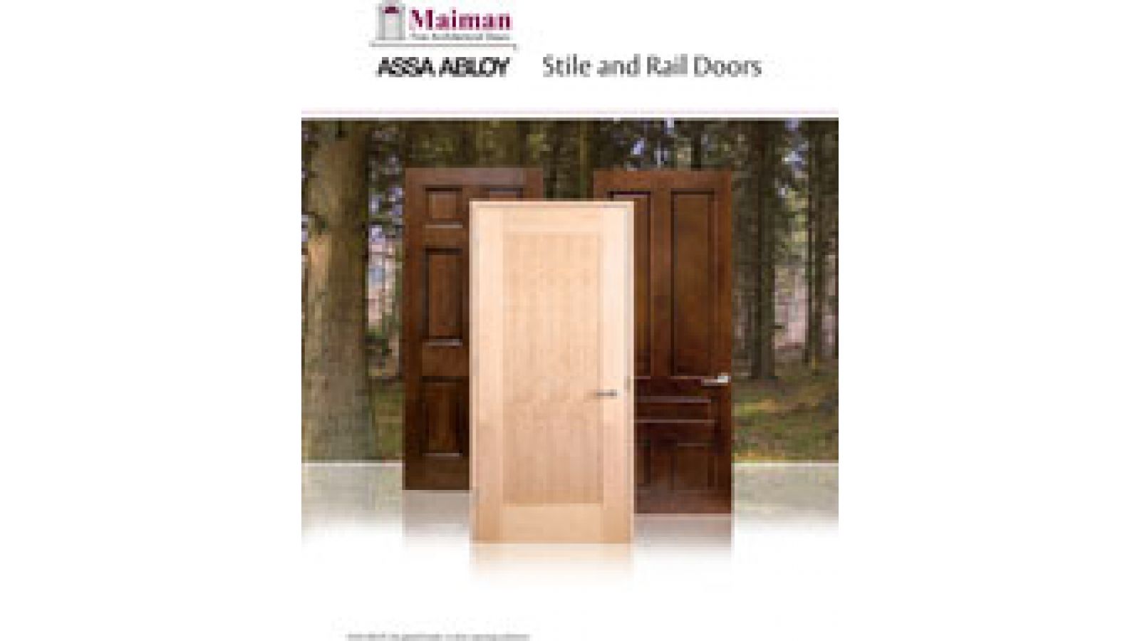 Maiman Stile and Rail Door